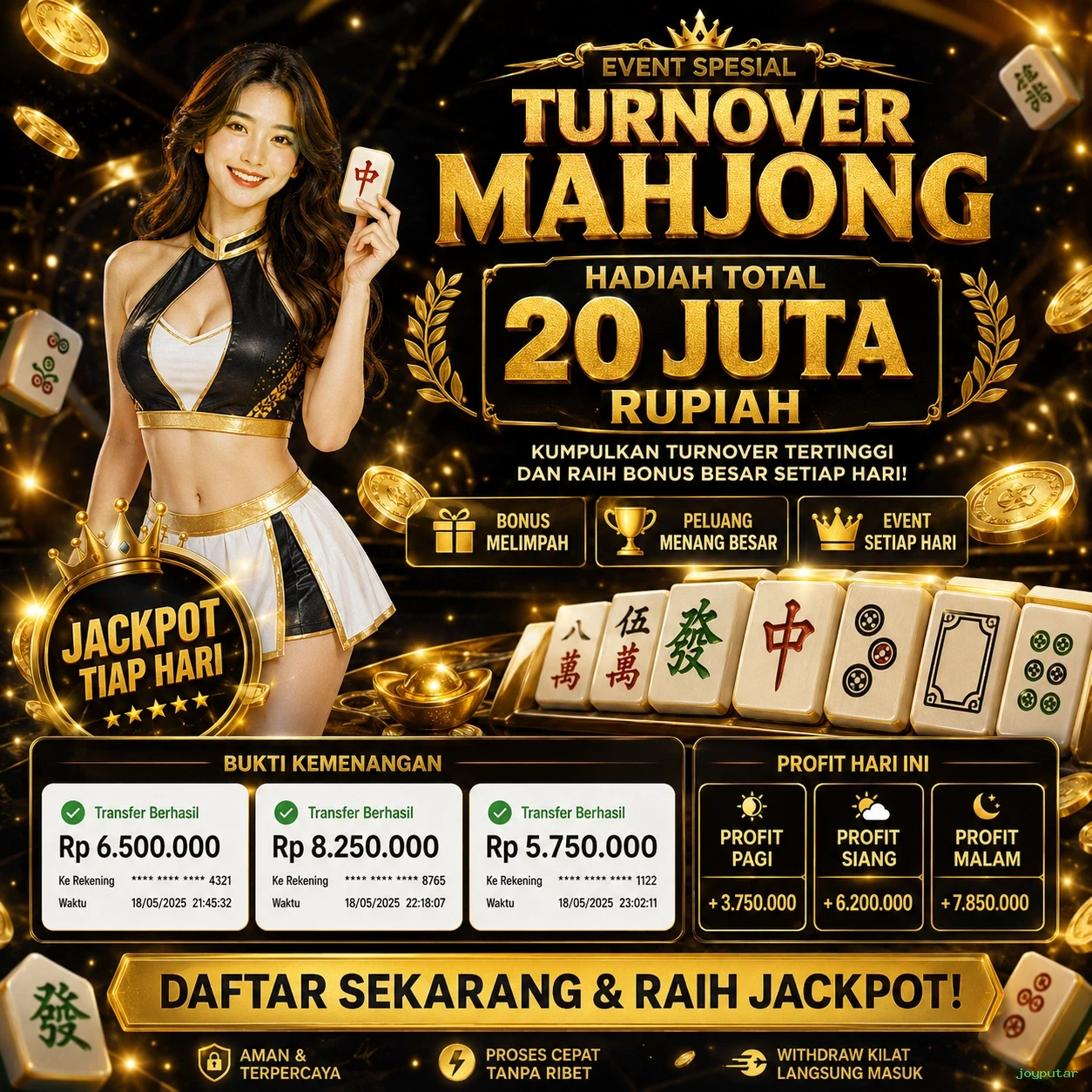Cara Mendaftar dan Verifikasi Akun di joyputar